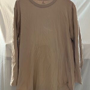 H&M Taupe Long Sleeve Tee